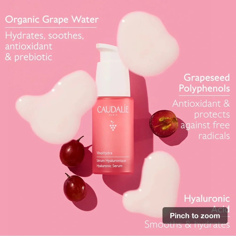 Purchased in France! Caudalie VinoHydra Hyaluronic Serum-Brand new in box - Picture 2 of 3